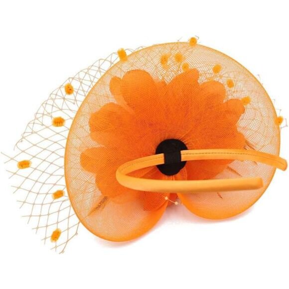 Fascinators Hat for Women Tea Party Headpiece Wedding Cocktail Flower - Picture 3 of 7